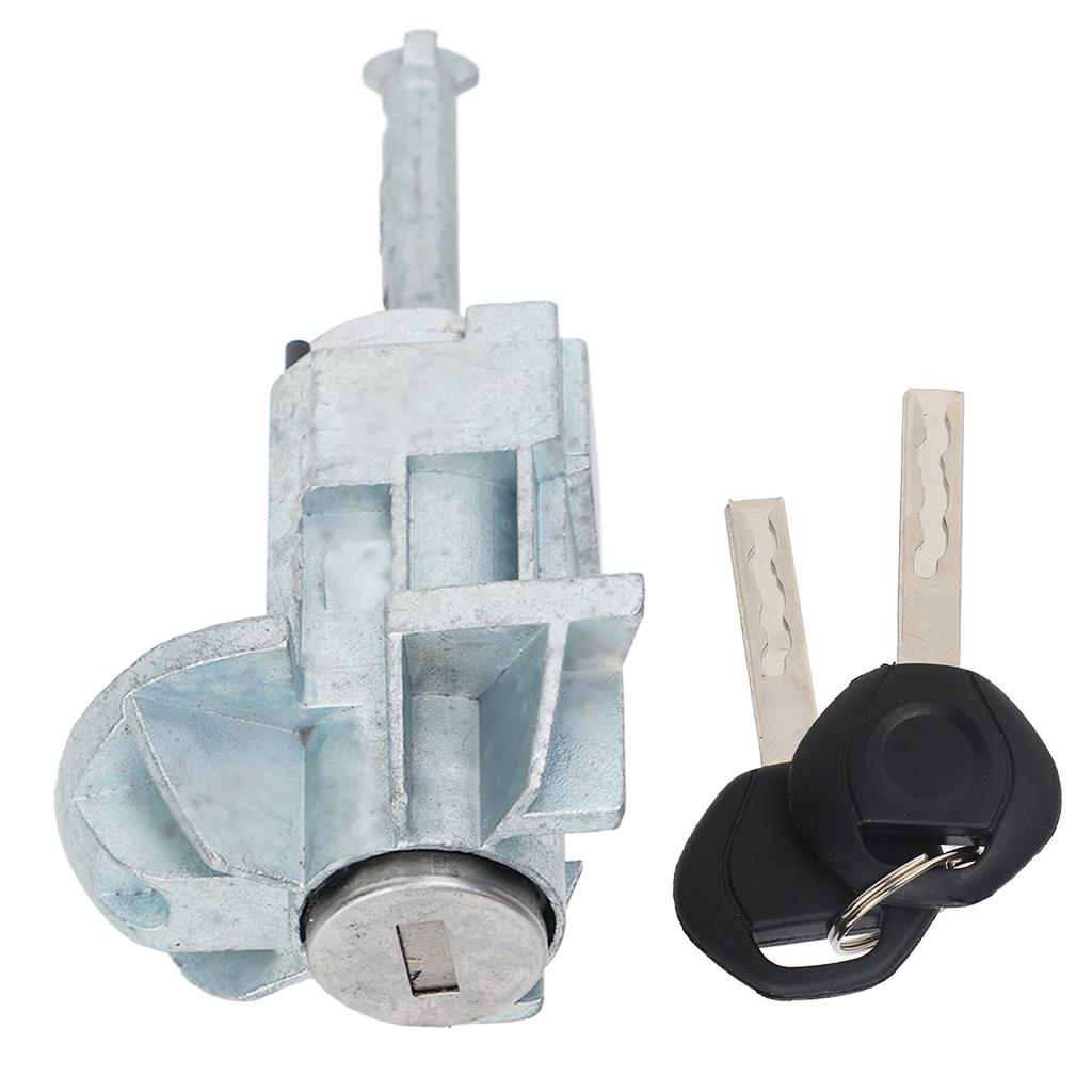Front Left Door Lock Cylinder Barrel Assembly with Keys Zine Alloy for E46 325i 330i 330xi 2001‑2006