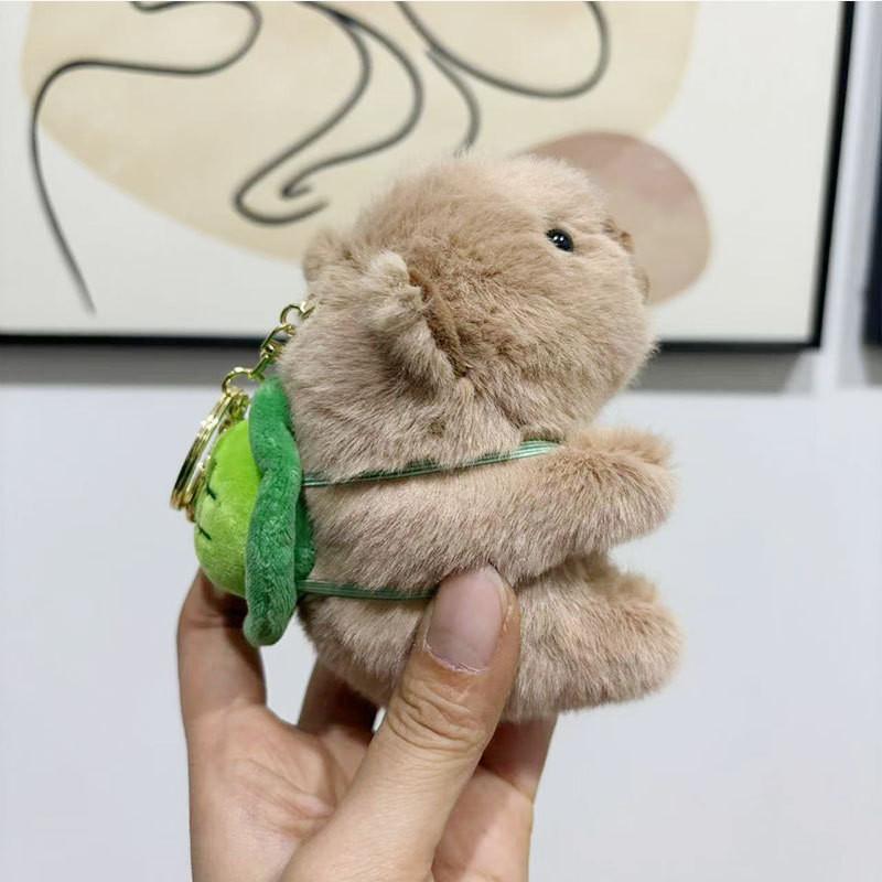 Adorable Capybara Plush Keychain Cute Bag Charm Stuffed Animal Toy Gift