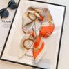 Silk Scarf 70 Small Square Scarf Retro Versatile Season High-End Printing Women'S Professional Scarf Scarf