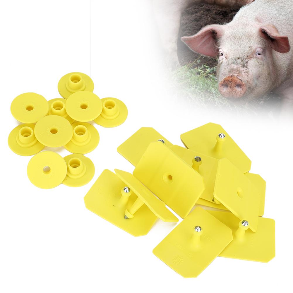 10pcs Animal Ear Tag Goat Sheep Pig Livestock Animal Ear Tag Label Farm Livestock SuppliesPig