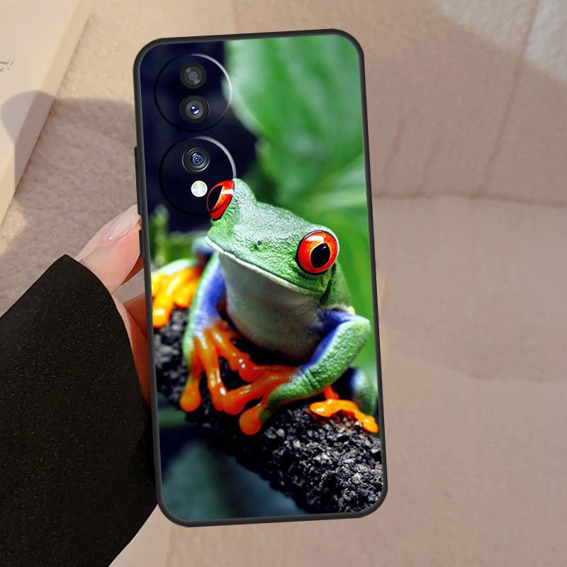 Green Frog Wildlife For Honor Magic 7 6 5 Lite V5 Case For Honor 400 Pro 200 50 70 90 X8a X8b X9a X9b X9c Cover