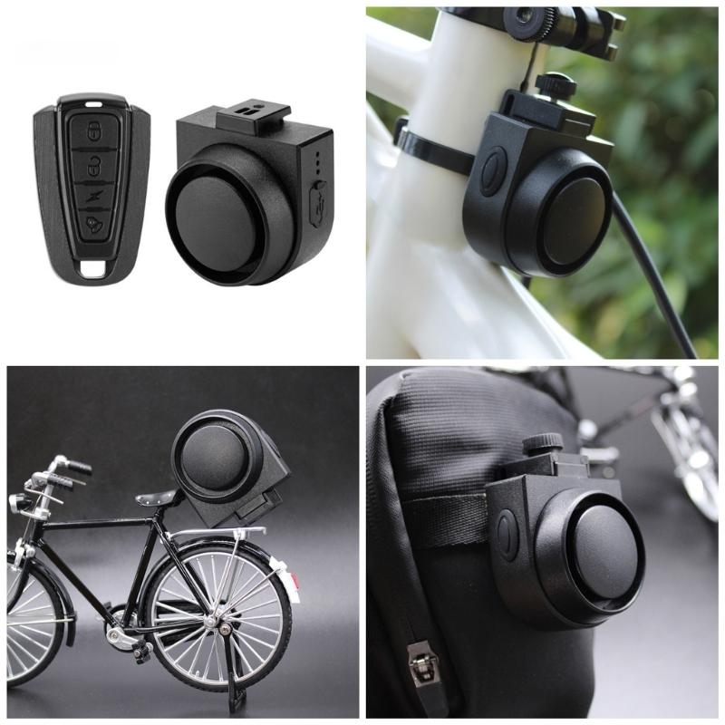 Vibration Alarm Electric Bike Security Alarm System Anti Theft Bike Alarm Horn with Remote Control Alert for Scooter