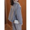 Kovbojská bunda, dámská zimní imitace králičí kožešiny se zesíleným korejským stylem, malý retro top, teplá bunda