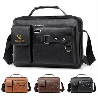 Herren Messenger Bags Leder Crossbody Bag Schultertasche Aktentasche Handtasche