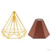 Metal Diamond Bulb Guard Lamp Cage Light Lampshade 12 Colors