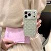 Magnetic Solid Color Polka Dot Case for iPhone 17, 16 Pro Max, 15, 14
