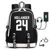 3 Piece School Backpack Set for Students Large Capacity Oxford Cloth Schoolbag with Shoulder Strap and Pencil Case