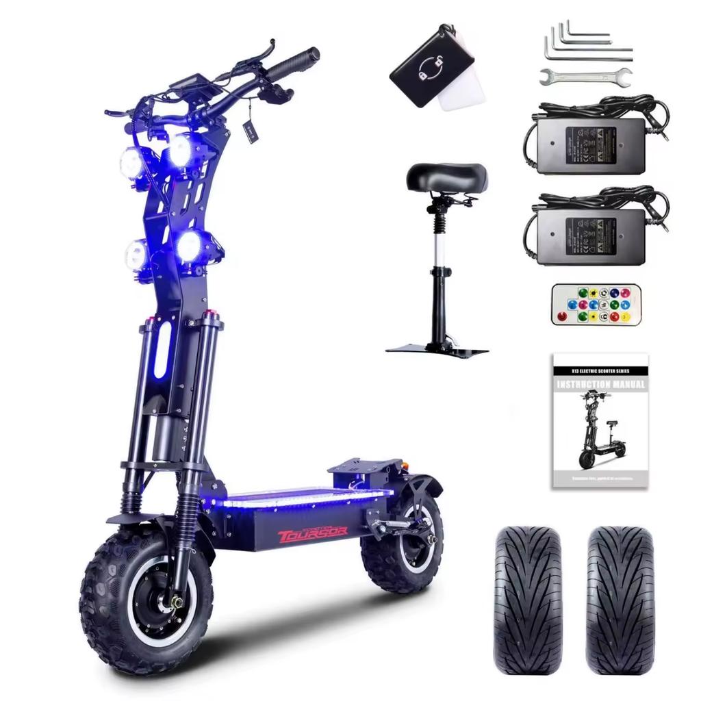 2026 NEW X14Pro New 10000W Dual Motor 72v 40ah Electric Scooter 13-Inch tires Max Speed 90 km/h LED Display + thumb