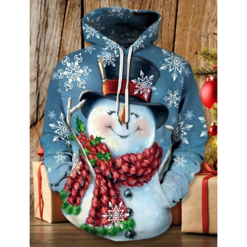 2025 Men's Hoodie Christmas Hoodies Santa Claus 3d Print Hooded Sweatshirts For Men Autumn Fashion Mens Clothing Festival Tops