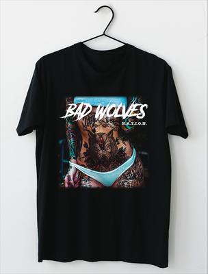 Bad Wolves - N.A.T.I.O.N. Album T Shirt Black All Size S-5XL Gift For Fan Unisex T-Shirt