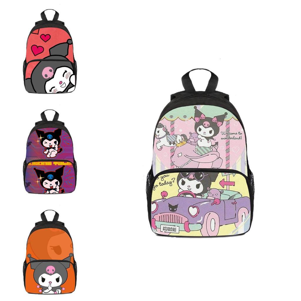 Kuromi Children's Backpack With Cute Cartoon Design And Oxford Fabric