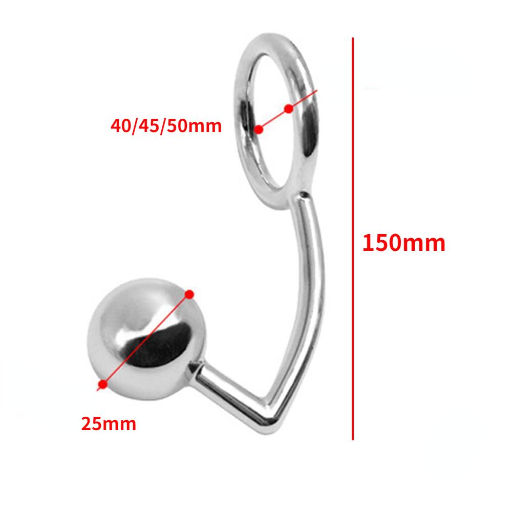 Metal Anal Hook with Ring