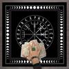19x19in Flannel Tarot Tablecloth Rune Divination Altar Tarot Patch Table Cover Magician Board Game Cards Table Mat
