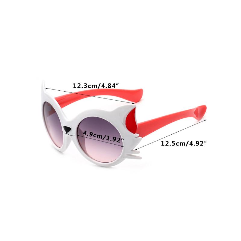 New Cute Cartoon Cat Anti UV400 Sun Glasses Kids Dresses Ornament For Girls