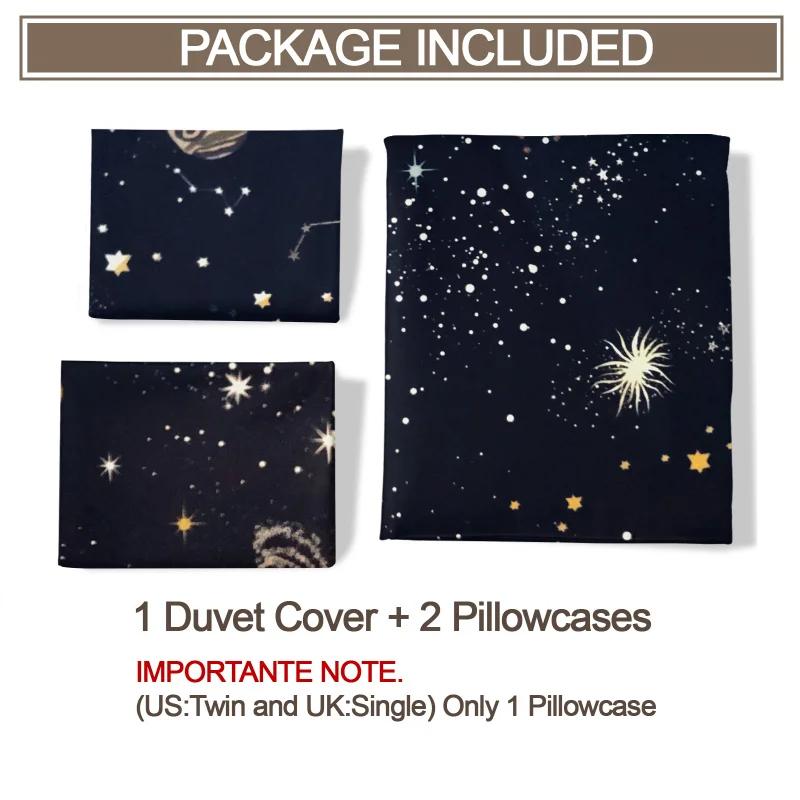 Comforter Galaxy Planet Printed Bedding Set Soft And Cozy Home Bedroom Decorative Items Stylish And Comfortable Bedding Set