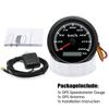 7 Color Light 60/120KMH 85MM GPS Speedometer Gauge Motorcycle Boat Car Truck Speed Gauge Meter with GPS Antenna Waterproof 9-32V
