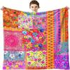Boho deka květinová patchworková hippie barevná zahradní vzor pikniková cestovní podložka teplá přehoz na pohovku mikrovlákno fleece přikrývka lůžkoviny
