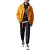 Anta Serie Estilo de Vida Color Sólido Estampado de Letras Holgado Cuello Alto Chaqueta Deportiva Chaqueta para Hombre Naranja 952218650-1