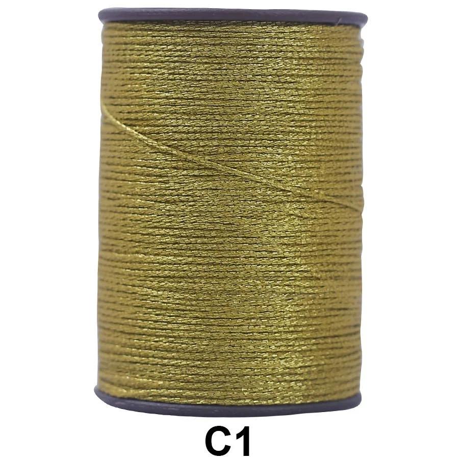 Metallic Embroidery Threads Glittery Thread Spool Polyester Sewing Thread for Embroidery Quilting Ideal Sewing ( 0.3-0.4-0.5mm )