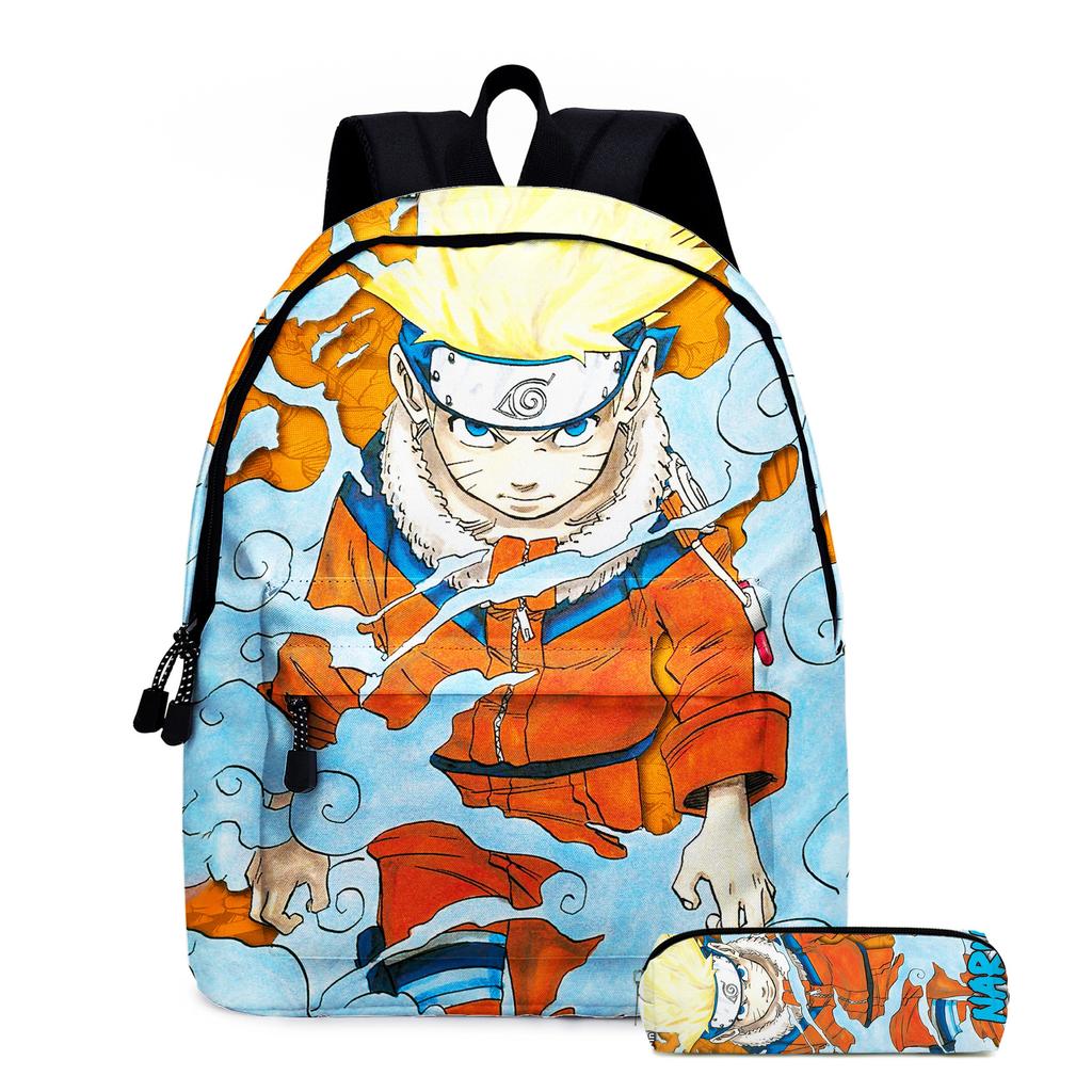 Naruto Backpack Naruto Two-Piece Set Elementary And Secondary School School Bag Children'S Backpack