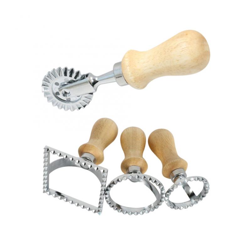 Unbranded 4 Stück Ravioli-Schneidrad Teigrad 13,3x3,3x2,7cm