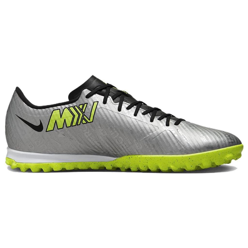 Nike Zoom Mercurial Vapor 15 Academy TF Unisex Metallic Silver Black Volt FB8396-060