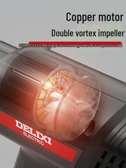 Delixi Digital High-Temp Hot Air Gun - Industrial Grade Blower for Grout, Sealing, and Baking.
