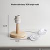 Nordic Woodcraft E27 Table Lamp Holder – LED Bedside Lamp Fixture Accessory.