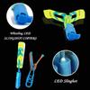 Blue Light-Up Propeller Flying Toy Flying Propeller Toys Outdoor Party Favors Glow In The Dark Helicopters for Kids