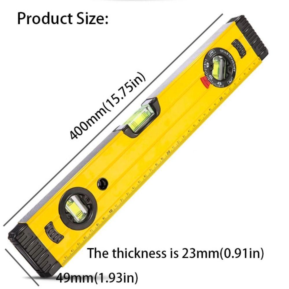 Aluminum Zinc Zinc Alloy Bubble Level Shockproof Leveling Tool Portable Level Ruler  Professional Use