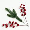 Plastic Material Artificial Christmas Picks 15Pcs Pinecone Embellishments  DIY Christmas Decoration