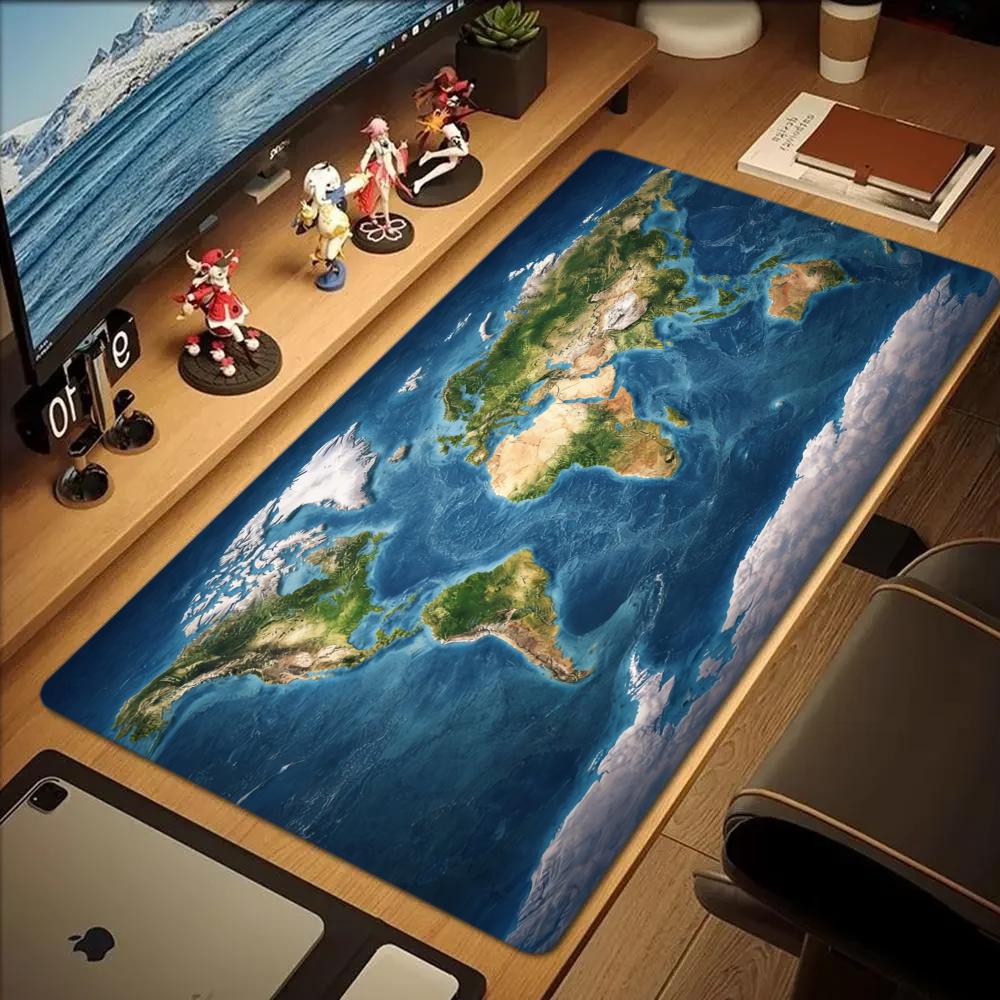 Green Earth Distribution Mouse Pad Large Rubber Anti-slip PC Desk Accessories Mousepad for Offices and Gamer Keyboard Decor Mat