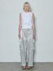 Lige Layered Hoodie Vest_Mesh White