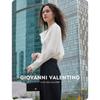 GIOVANNI VALENTINO Women's Long Sleeve Tie-Neck Shirt