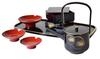 Maeju Lacquerware Toso Set (Sake Cup, Sake Server, Mini Bento Box, Toso Stand) - Black - Traditional Craft - Yamanaka Lacquerware - Made in Japan - 7L