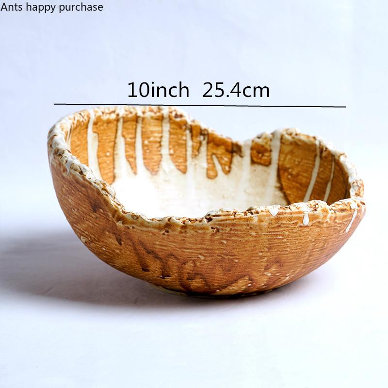 Ceramic Plates Irregular Dinner Plate Western Steak Plates Fruit Salad Bowl Dessert Plate Soup Bowl Sushi Dish Hotel Tableware