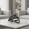 Interlocking Knot Sculpture Abstract Ornament Modern for Living Room