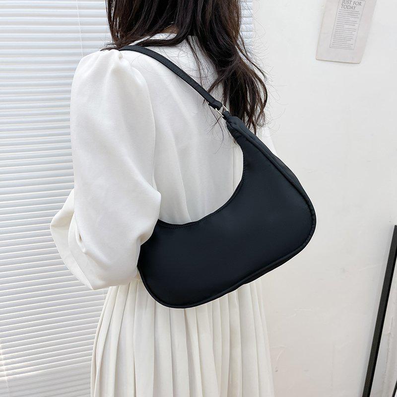 2024 Trendy Korean Style Nylon Dumpling Shoulder Bag - Lightweight Small Crossbody for Women