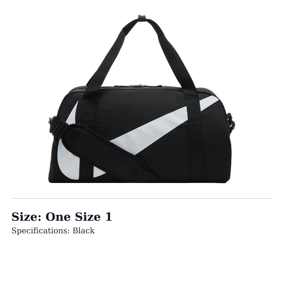 Nike Fabric Luggage Bag Gym Bag Unisex Black DR6100-010