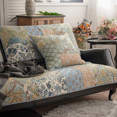 Hochwertiges Vintage-Sofakissen aus Baumwollgewebe, Sofabezug, Kissenbezug im amerikanischen Stil, Jacquard-Stoff, Couchkissen, Handtuch