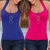 Summer Women Vest Top Backless Sexy Solid Color Beach Halter Fit Slim
