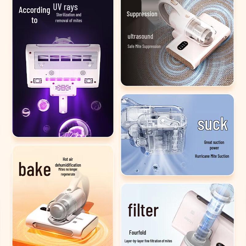 Haier Handheld Mite Removal Vacuum with UV Sterilization