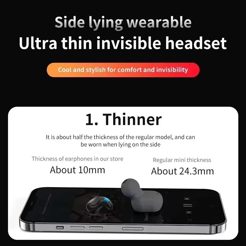 Xiaomi TWS Mini Headphones Wireless Headphones Noise Reduction Sports Games Sleep Bluetooth 5.3 Earbuds For All Smartphones