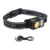 Headlamp Flashlight COB LED High Brightness Adjustable Angle Headlight for Camping Running Cycling F