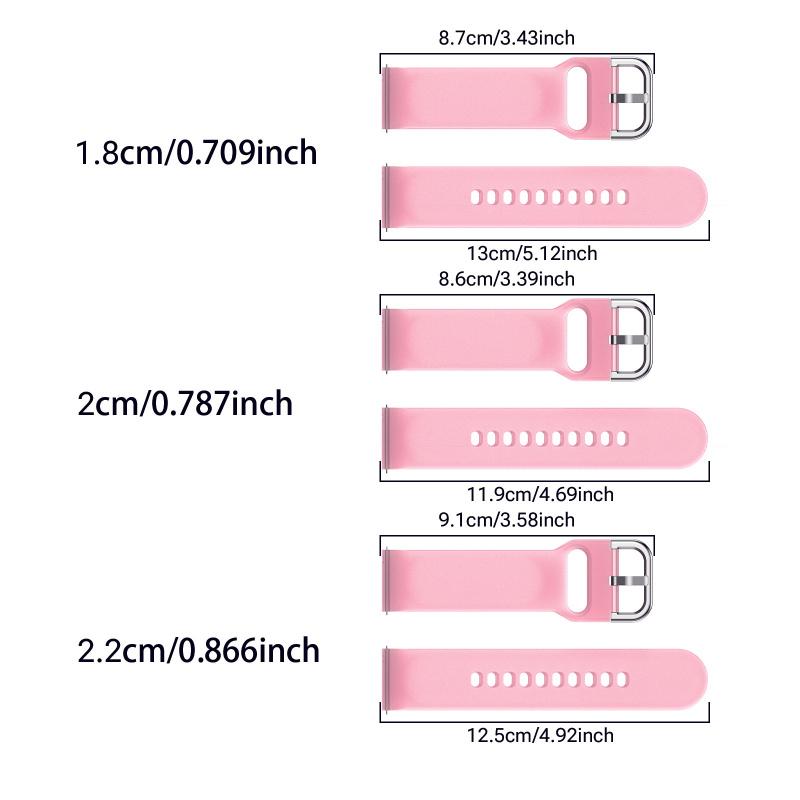 18mm/20mm/22mm Interface Fluorescent Strap For Samsung Galaxy Watch 7 For Huawei/Huami/Garmin Watch Replacement Band