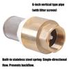 Brass Check Valves with Mesh Strainer Filter 3/4inch Internal Thread Foot Valves Water Pump Bottom Valves Easy To Use