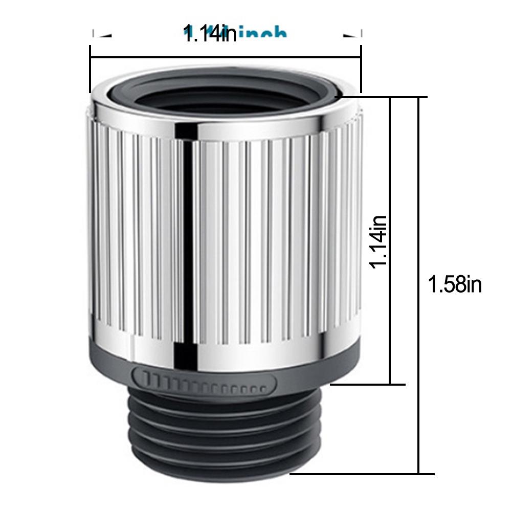 0.11lb Water Flow Regulator G1/2 Handheld Polished Chrome