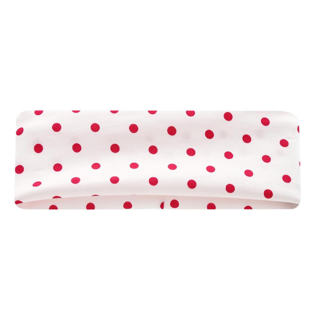 Polka Dot Floral Elastic Sports Headbands: Fashionable Japanese, Korean, European & American Hair Accessories