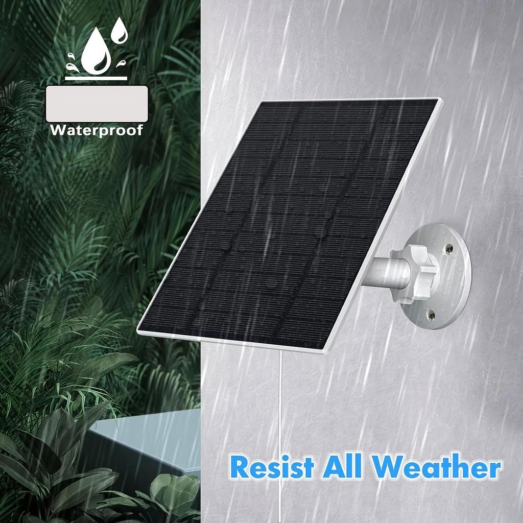 Panele słoneczne do ładowania kamer bezpieczeństwa. Panele słoneczne do kamer bezprzewodowych. Regulowany montaż 360°