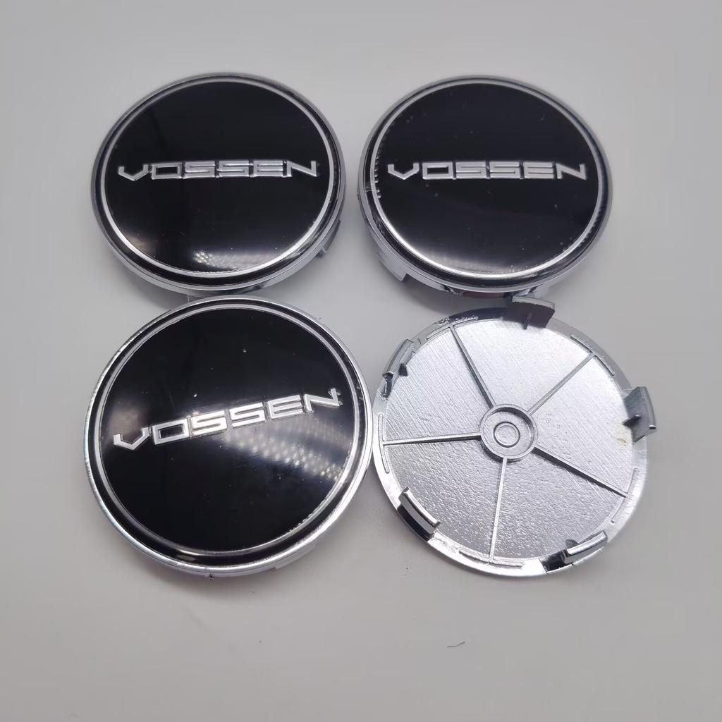 4ks/sada 68mm Vossen Krytky středů kol automobilu Znak automobilu Logo Štítek krytky středu kola Příslušenství pro pneumatiky automobilů